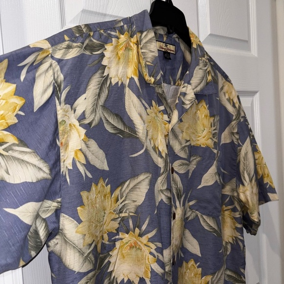 100% SILK Tommy Bahama Short Sleeve Button Down SZ XL - Picture 5 of 6